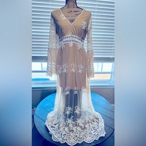 Forever21 sheer maxi dress